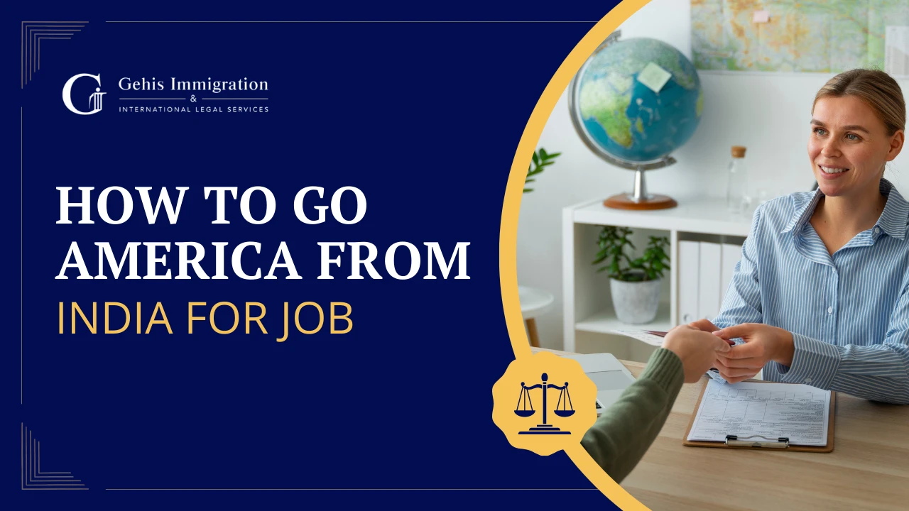how to go america from india for job